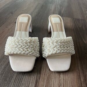 Dolce Vita Pearl Embellished Heels